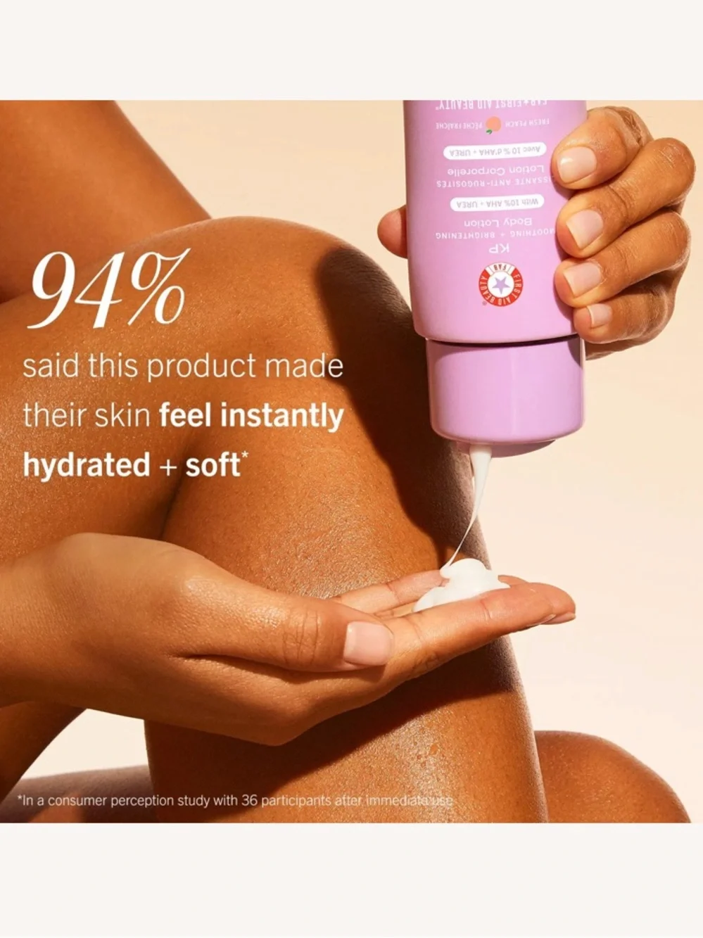 First Aid Beauty   KP Smoothing + Brightening Body Lotion Fresh Peach
